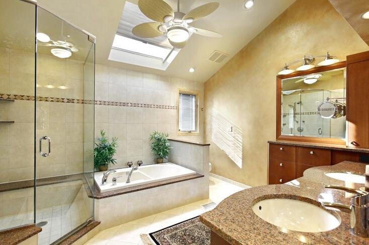 Bathroom ceiling fan