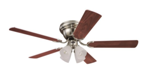 Westinghouse 7861600 Contempra IV Four-Light 52-Inch Five-Blade Ceiling Fan - Brush Nickel