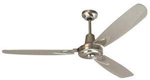 Craftmade VE58SS3, Velocity Stainless Steel 58%22 Ceiling Fan with Wall Control - Steel