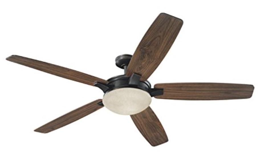 Harbor Breeze Platinum Kingsbury 70-inch Oil Rubbed Bronze Indoor Downrod Mount Ceiling Fan Standard Included Remote Control Included 5 ENERGY STAR Iris Technology