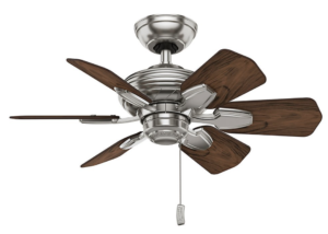 Casablanca Fan Company 59524 Wailea 31-Inch Brushed Nickel Ceiling Fan with Six Dark Walnut Blades